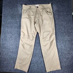 Simms Fishing Pants Mens 38 Tan Cotton Blend Straight Leg Outdoor Hiking‎ 34001